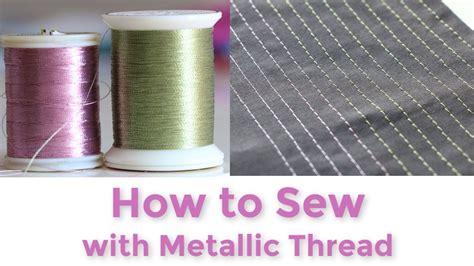 how to iron metallic fabric|sewing with metallic thread.